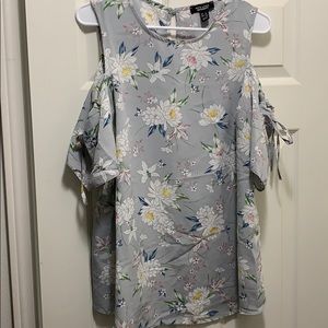 Maternity cold shoulder top